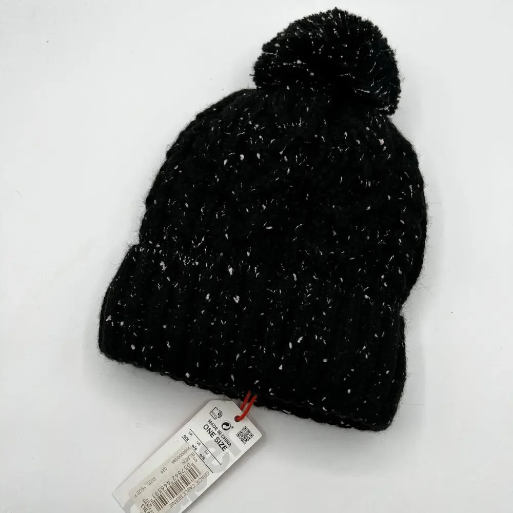 Super Dry NWT Knit Sherpa Lined Pom Beanie